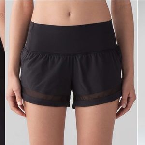 Lululemon Pace perfect shorts size 2 black